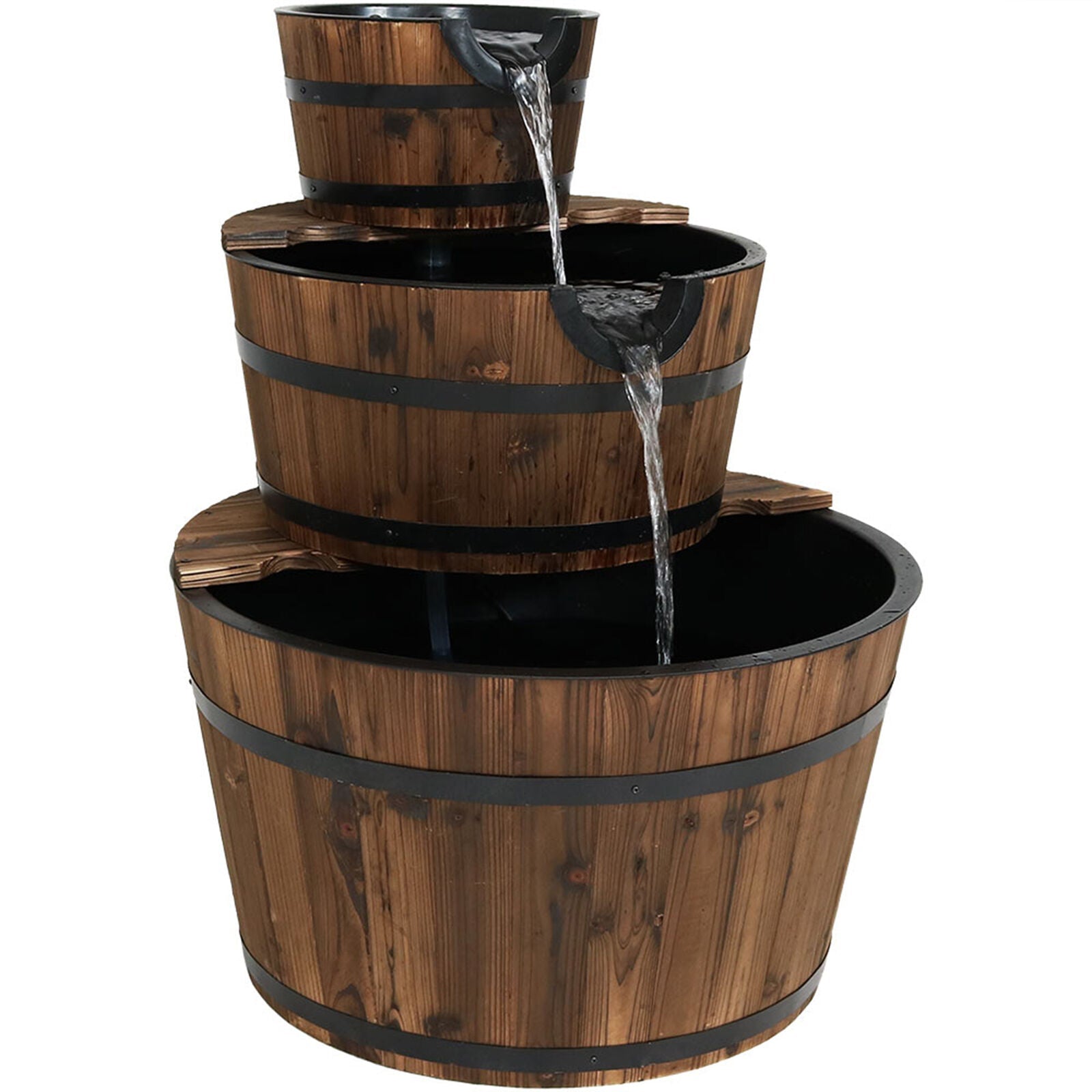 Water Fountain Barrel-Style in 3 Tier 30 Inches