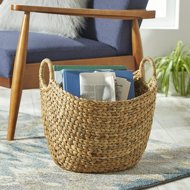Boat Basket Large Natural Water Hyacinth