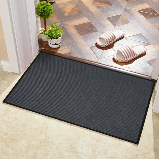 Front Doormat Entrance Gray 16x24 Inches