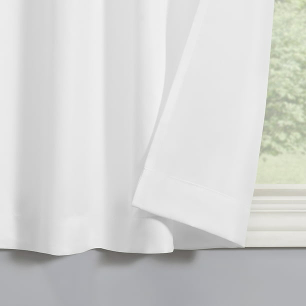 Kitchen Curtain Set White 54 by 36 Inch 3 Piece