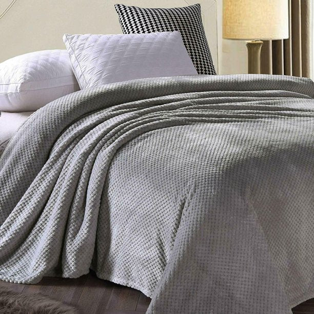 Blanket Soft Cozy Throw 59x79 Inches in Gray
