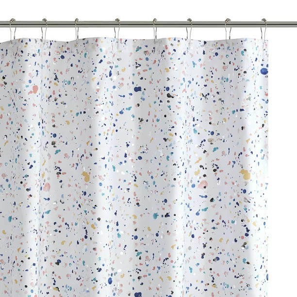 Curtain for Shower in Printed Geometric Multicolor 72x72 Inches