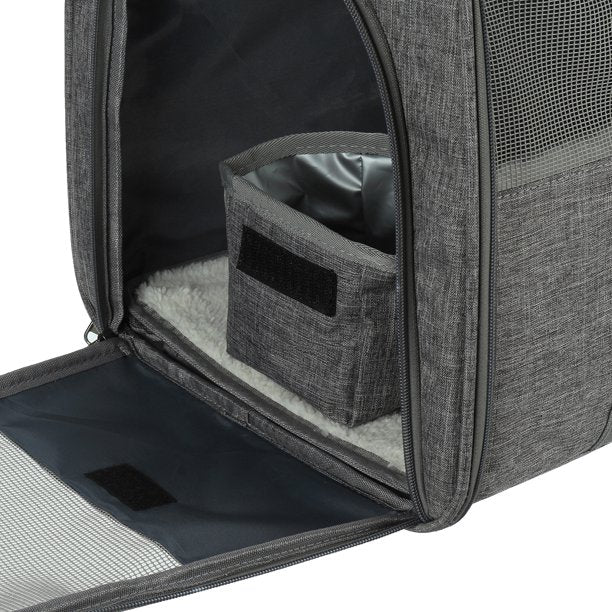 Soft-Sided Pet Carriers in 17x12x11 Inches Gray