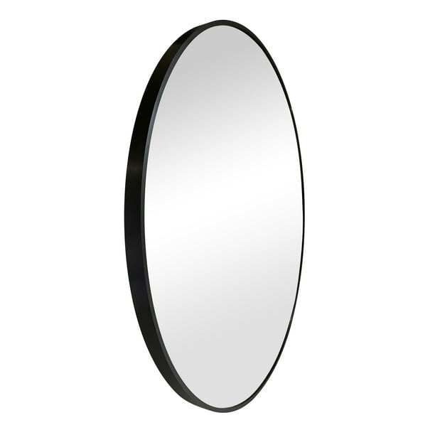 Mirror Round Wall 32 Inches Dimension in Black