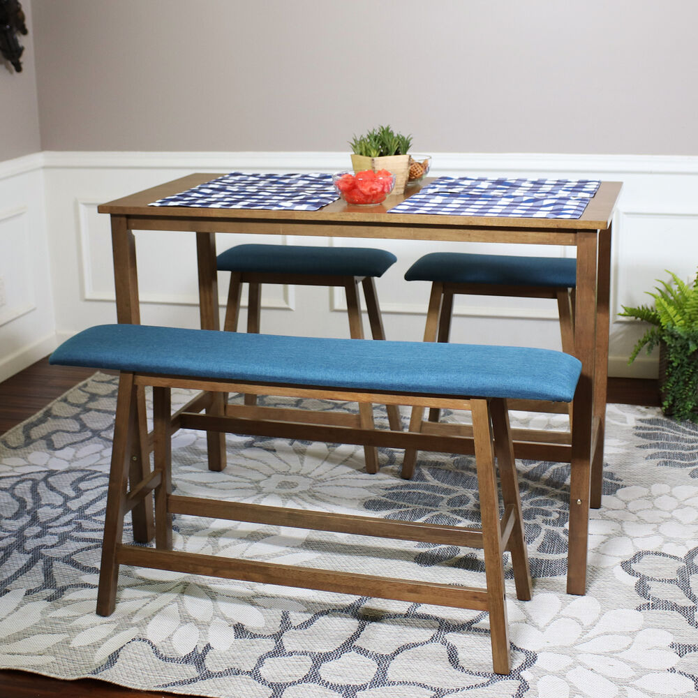 Dining Set Counter Height in Weathered Oak - Vogue Homes