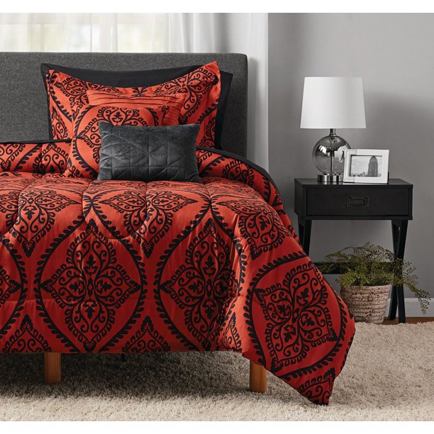 Bed in a Bag Comforter Set with Sheets 8 Pieces Twin or Twin XL