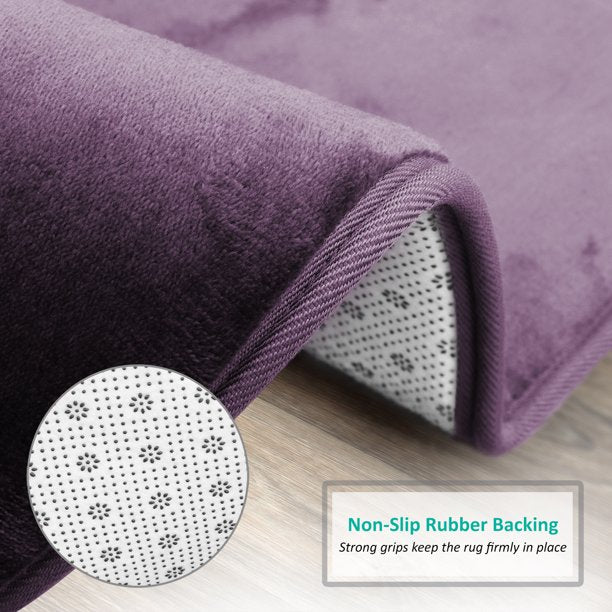 Rugs Mat Bathroom Purple 32x20 Inches