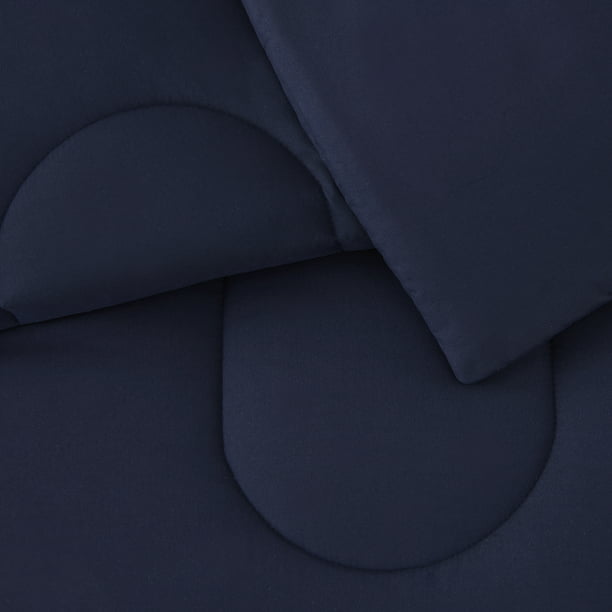 Bed in a Bag Comforter Set With Sheets 8 Pieces King Blue