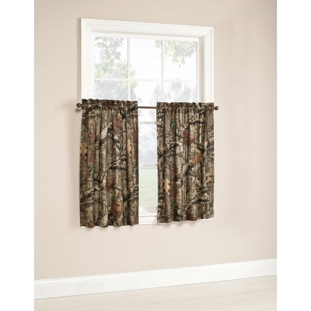 Curtain Tier Pair 29 by 36 Inch Camouflage