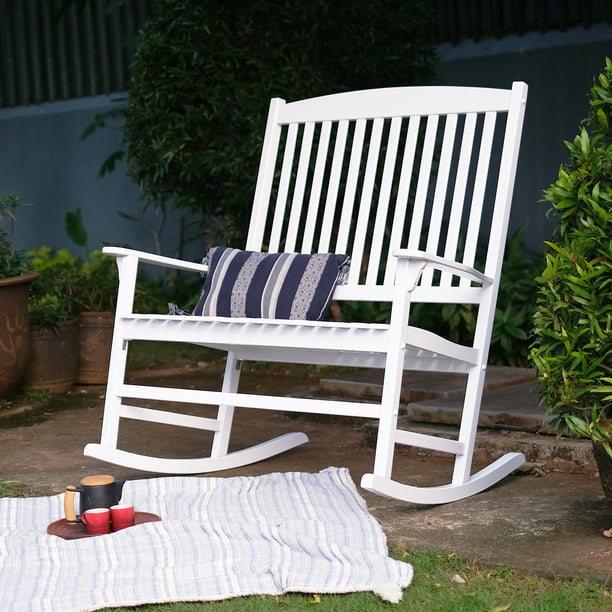 Outdoor Rocking Chair in White