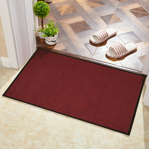 Front Doormat Entrance in Burgundy 16x24 Inches