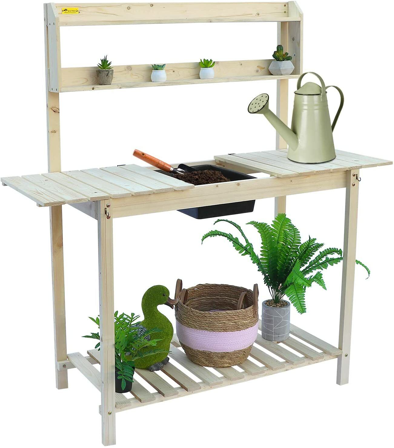 Potting Bench Work Station with Two-Tier