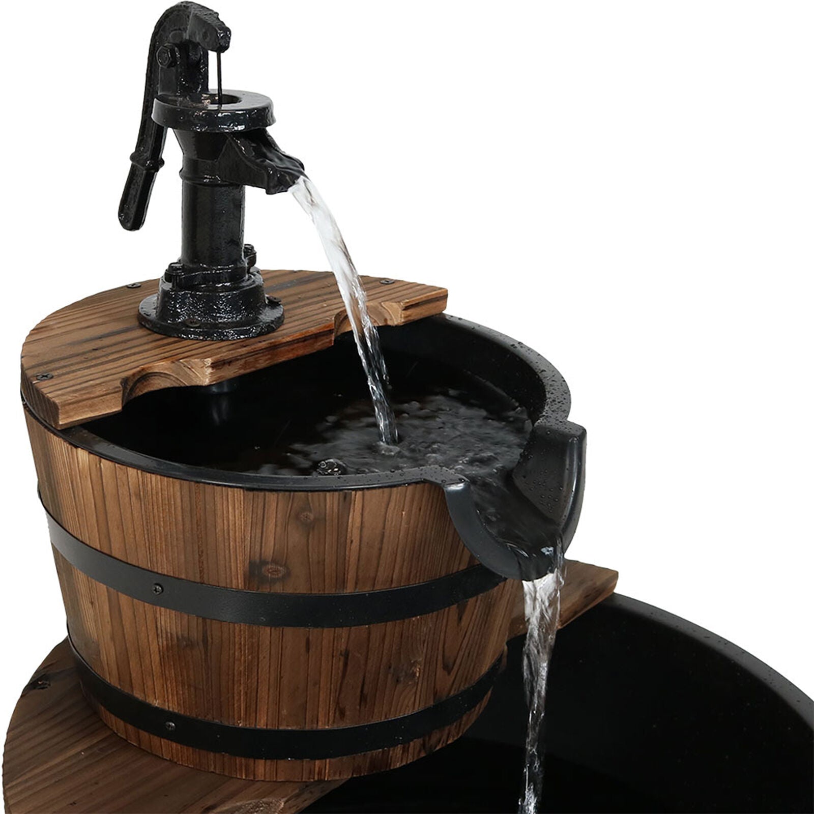 Water Fountain with Hand Pump or Liner in 23 Inches