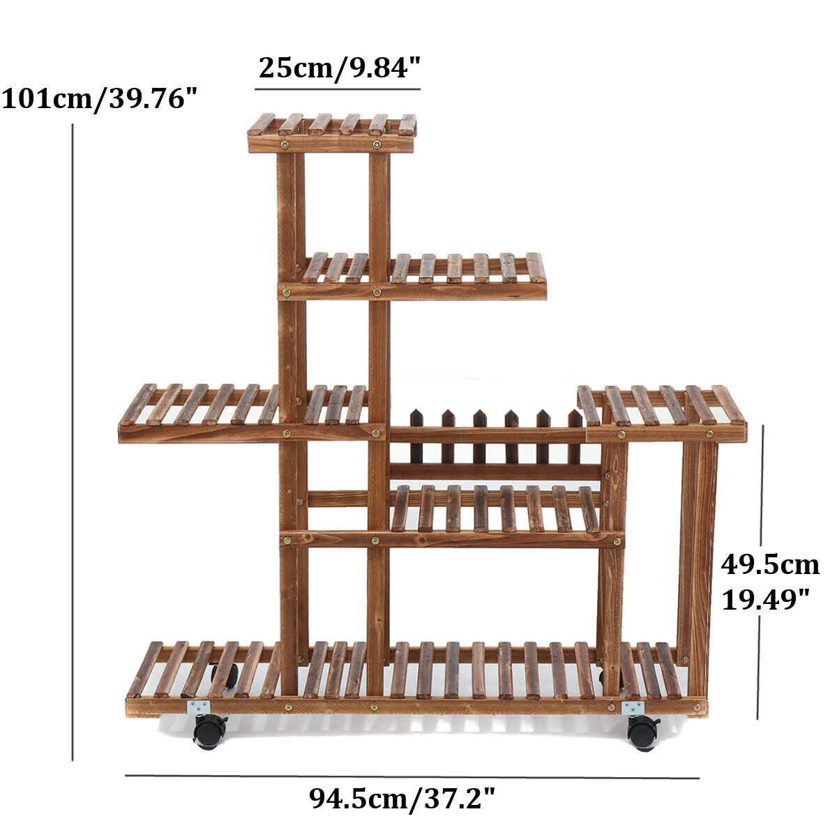 Wooden Plant Stand Flower Pot Rack Shelf