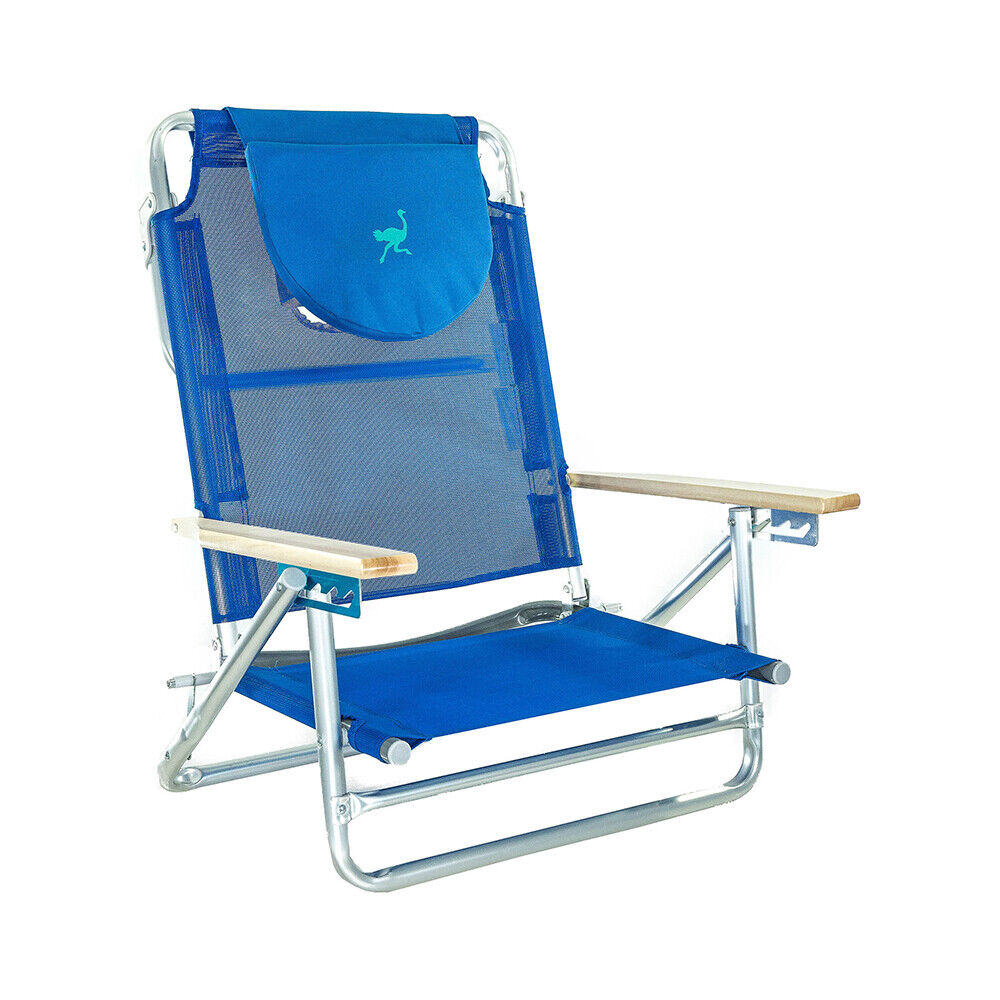 Beach Lake Sand Lounging Chair Blue 2 Pack
