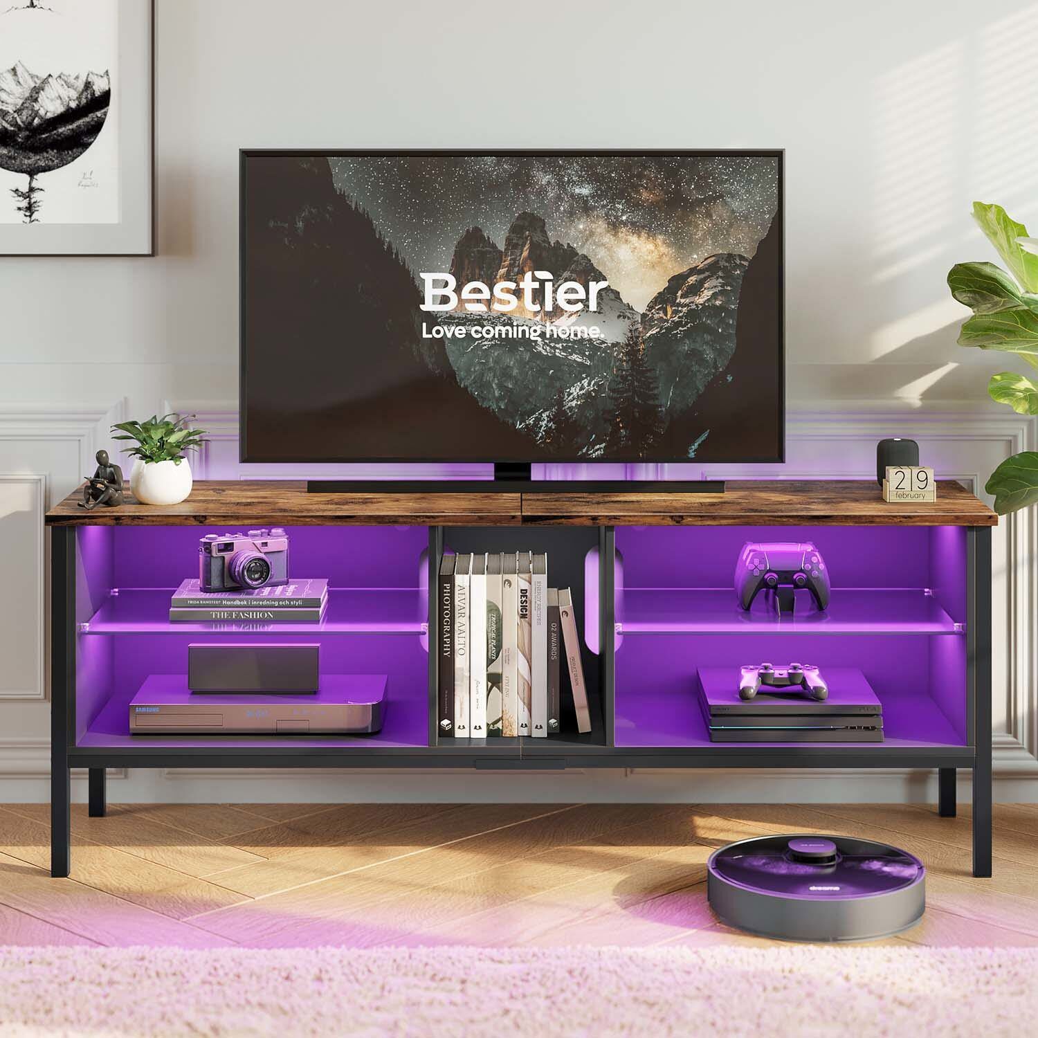 LED TV Stand Entertainment Cabinet 63 Inches