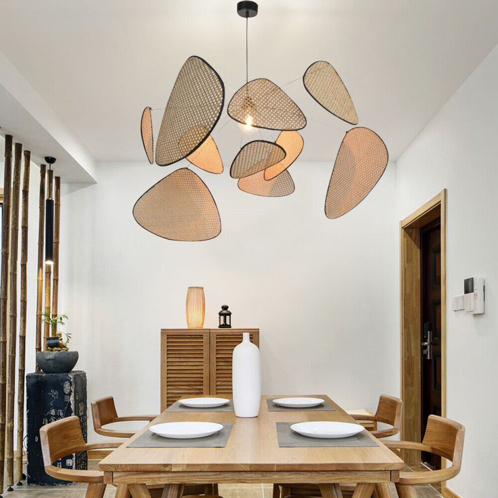 Chandelier Ceiling Light Natural Bamboo