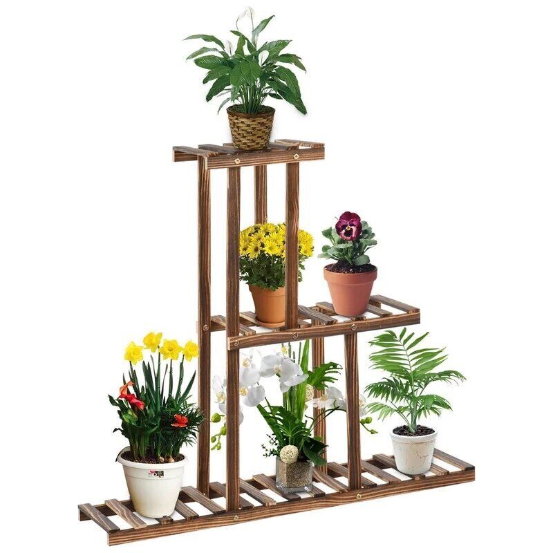 Wooden Plant Stand 3 Tier 32x10x30 Inches