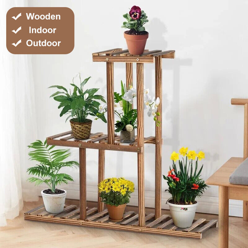 Wooden Plant Stand 3 Tier 32x10x30 Inches