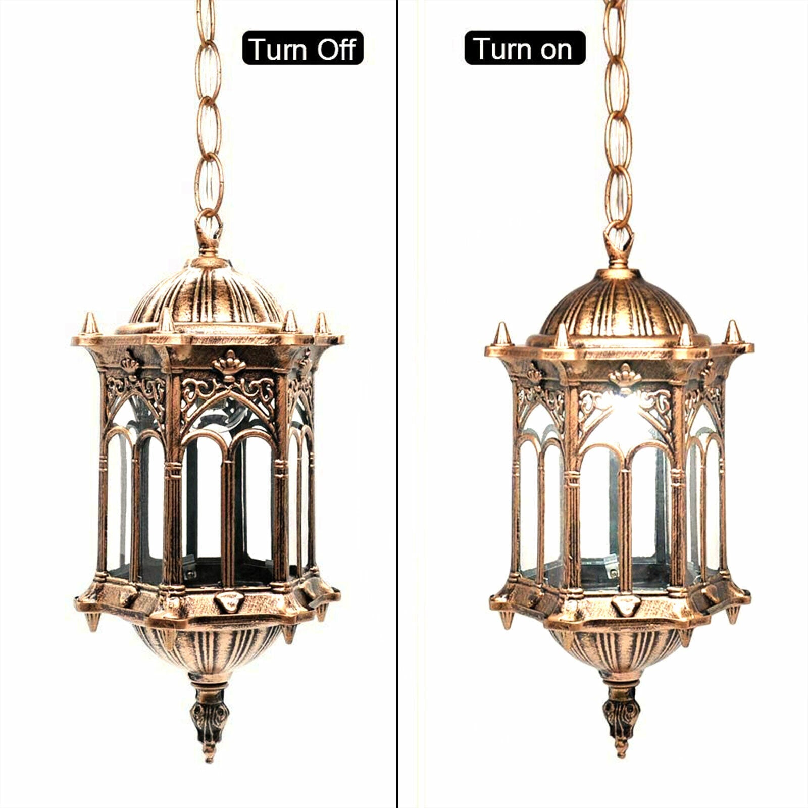 Hanging Lamp Waterproof in Bronze