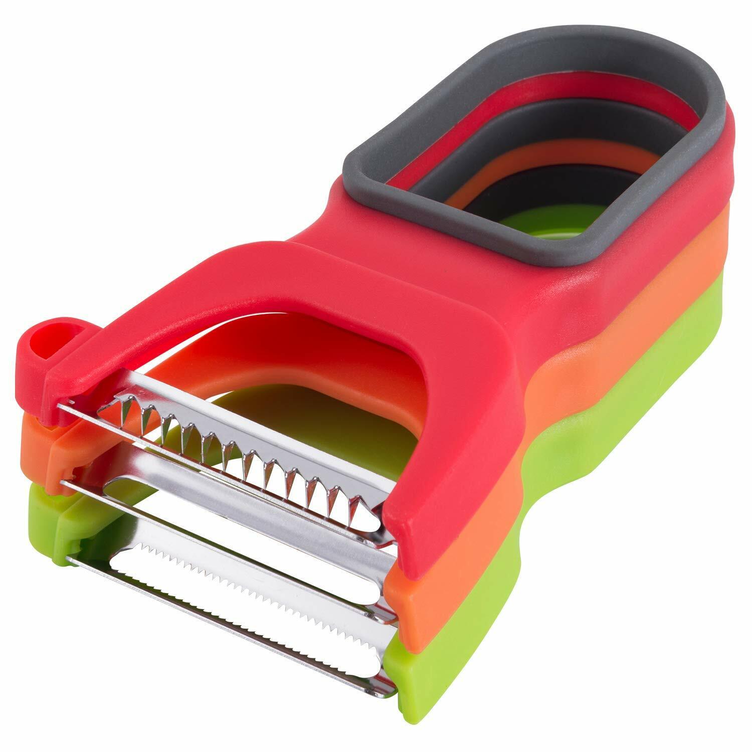 Potato Peeler Vegetable Grater Cabbage Cutter Slicer 3 Pieces