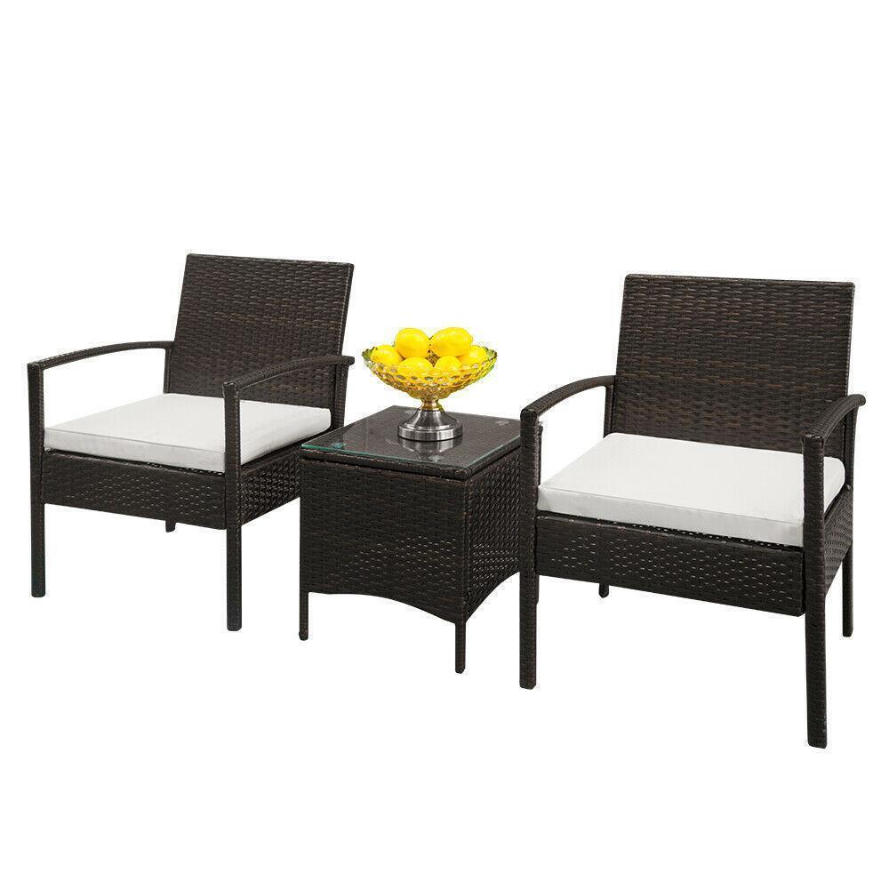 Chairs Cushioned Seat and Table