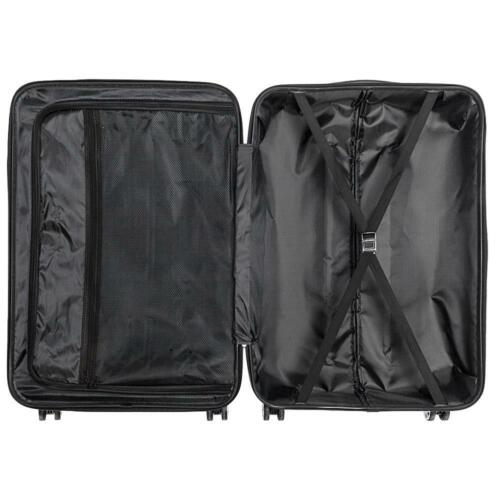 Trolley Spinner Suitcase 3 Pieces Silver Gray