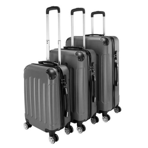 Trolley Spinner Suitcase 3 Pieces Dark Gray