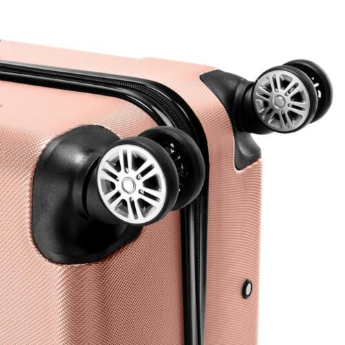 Trolley Spinner Suitcase 3 Pieces Rose Gold