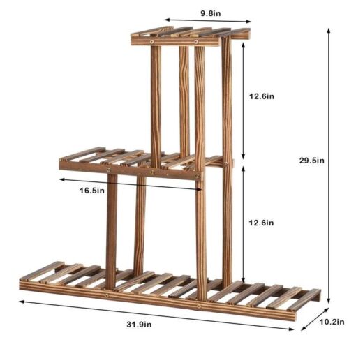 Wooden Plant Stand 3 Tier 32x10x30 Inches