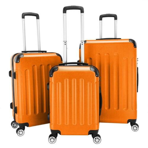 Trolley Spinner Suitcase 3 Pieces Orange