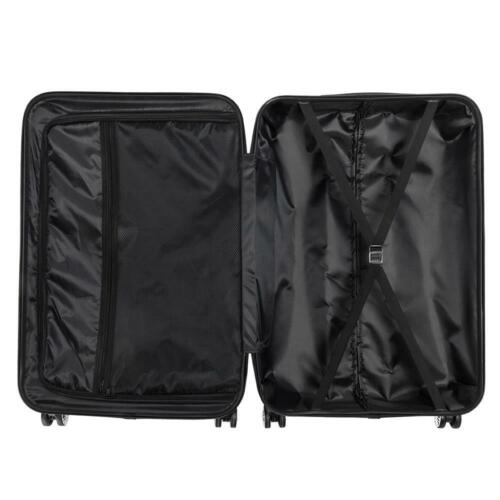 Trolley Spinner Suitcase 3 Pieces Black