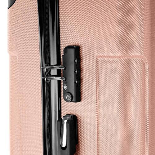 Trolley Spinner Suitcase 3 Pieces Rose Gold