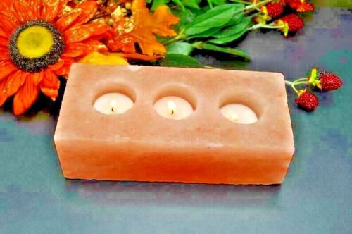 Candle Holder Pink Salt Rock
