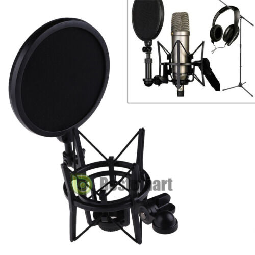 Condenser Microphone Stand Set 2 In 1