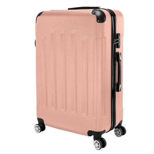 Trolley Spinner Suitcase 3 Pieces Rose Gold